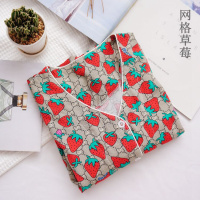 SUNTEK带胸垫女士七分袖人造棉睡裙开襟薄款免文胸家居裙人棉绵绸睡衣裙