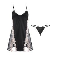 SUNTEK情趣睡衣小胸女夏季冰丝吊带性感骚挑逗床上私房睡裙甜美