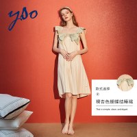 SUNTEK睡裙女夏吊带睡衣裙性感可爱睡裙公主风薄款木耳边家居服睡裙