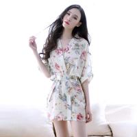 SUNTEK透明蕾丝性感睡衣女夏季薄款大码情趣内衣短诱惑吊带睡裙