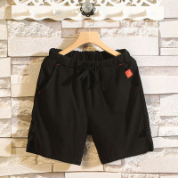 SUNTEK夏季男士棉短裤家居服睡裤宽松大码亚麻休闲裤薄款五分裤可外穿