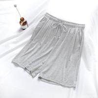 SUNTEK夏季莫代尔棉男士五分家居睡裤薄款宽松大码沙滩裤居家休闲短裤夏