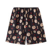 SUNTEK大码夏季男士短裤睡裤棉绸沙滩裤宽松家居休闲短裤棉绸大裤衩