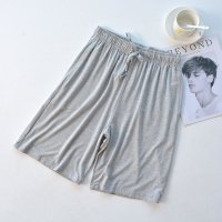 SUNTEK莫代尔男士睡裤夏短薄款居家短裤宽松大码夏天沙滩裤家居裤大裤衩