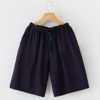 SUNTEK棉男士睡裤夏季短裤家居短裤男五分起居棉裤子宽松透气大裤衩