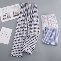 SUNTEK棉睡裤男式长裤子春秋棉家居裤宽松中老年人夏薄款大码200斤