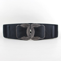 SUNTEK 腰封女宽松紧装饰连衣裙子羽绒服百搭弹力简约腰带塑身腰封