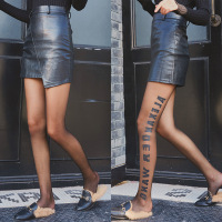 SUNTEK日系英文丝袜B英文字母打底裤潮打底袜个性透肤任意剪连裤袜子女 ALE字母黑色 字母连裤袜