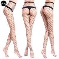 SUNTEK镂空连裤袜网眼袜打底袜渔网袜女网裤网袜чулки Stockings 大网黑(精装) 均码
