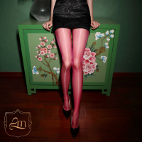 SUNTEK极光丝滑无缝裆10D超 紫红色无缝裆宽腰边定脚型CRIUELA保密邮寄 高弹力均码(身高丝袜/打底袜/袜