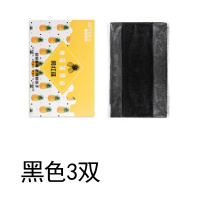 SUNTEK丝袜女哑光超薄自然波萝防勾职业上班丝波罗弹力肉色连体连裤袜裤 黑色3条 均码