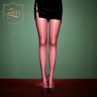 SUNTEK极光 丝滑开裆免脱无腰 紫红色大开裆无腰边定脚型CRIUELA保密邮寄 高弹力均码(身高丝袜/打底袜/袜