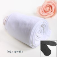 SUNTEK瘦腿袜 白色丝袜 夏薄 压力裤40D110D连裤袜春秋打底袜子 白色(连裤袜) 80D不透款