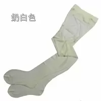SUNTEK丝袜T档开裆性感连裤袜9色白奶复古蓝纯色丝光 奶白色 均码