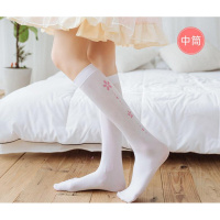 SUNTEK日系lolita洛丽塔猫爪连裤袜女软妹可爱脚印猫咪长筒过膝白色丝袜 连裤袜开档[猫爪脚底] 均码