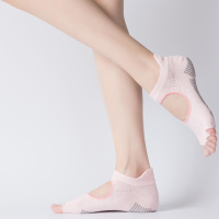 SUNTEK夏季空中瑜伽袜子防滑女专业瑜珈袜瑜伽袜五指袜运动棉初学者袜子