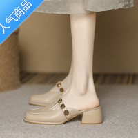 SUNTEK高级感复古包头凉鞋拖女夏外穿精致百搭2023年新款超火欧货半拖鞋