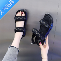 SUNTEK运动凉鞋女2023夏季新款沙滩软底魔术贴学生平底百搭休闲时尚女鞋