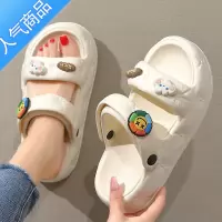 SUNTEK法式晚风凉鞋女2023年新款外穿防滑软厚底不累脚平底凉鞋女款夏季