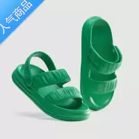 SUNTEK凉鞋女夏外穿网红时尚百搭2023新款厚底防滑罗马沙滩凉拖鞋女士夏