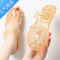 SUNTEK包头水晶镂空凉鞋女夏百搭网红果冻防滑罗马简约休闲两穿外穿凉拖