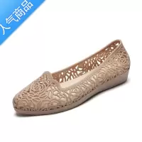 SUNTEK2023新夏季女鞋镂空水晶鞋塑料凉鞋果冻洞洞鞋平底凉鞋沙滩鞋单鞋