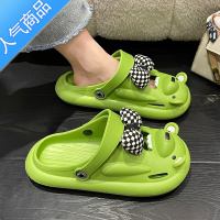 SUNTEK拖鞋女夏季外穿可爱卡通厚底凉鞋防滑踩屎感洞洞鞋半拖鞋夏天款m