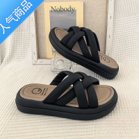 SUNTEK拖鞋女夏外穿时尚2023年新款厚底网红百搭配裙子沙滩凉拖女士凉鞋