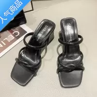 SUNTEK凉鞋女2023年夏季新款简单气质增高不累脚外穿女士罗马时装高跟鞋