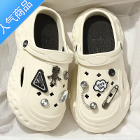 SUNTEK洞洞鞋女士夏季外穿2023新款防滑厚底网红沙滩包头凉拖鞋凉鞋夏天