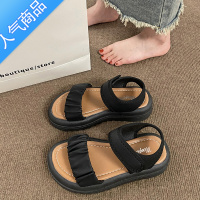 SUNTEK厚底运动凉鞋女夏季魔术贴凉拖2023年新款仙女风配裙子罗马鞋