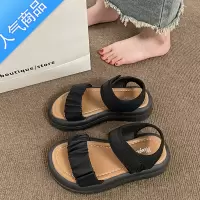SUNTEK厚底运动凉鞋女夏季魔术贴凉拖2023年新款仙女风配裙子罗马鞋