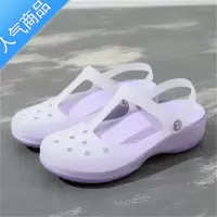 SUNTEK夏季新款护士鞋白色洞洞鞋女鞋软底凉鞋女果冻鞋沙滩鞋软底凉拖鞋