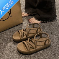 SUNTEK罗马时装高级感凉鞋女2023年夏季新款配裙子仙女风厚底百搭沙滩鞋