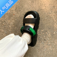 SUNTEK网红拖鞋女2023夏新款ins时尚百搭厚底运动凉鞋可外穿防滑沙滩鞋