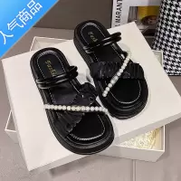 SUNTEK踩屎感凉鞋女夏季2023新款松糕跟托鞋仙女风厚底两穿凉拖软底半拖
