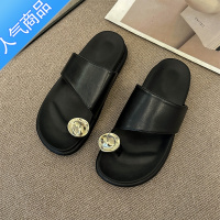 SUNTEK厚底夹脚拖鞋外穿夏季女2023年新款松糕女款凉拖鞋夏天夹趾凉鞋夏