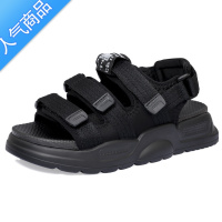 SUNTEK运动凉鞋女夏ins潮2023年新款网红厚底百搭露趾软底魔术贴沙滩鞋