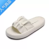 SUNTEK高级感凉拖鞋女夏季外穿2023新款厚底休闲沙滩凉鞋孕妇面包一字拖