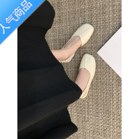 SUNTEK包头凉鞋女款2023新款夏季女士法式气质单鞋平底通勤温柔风孕妇鞋