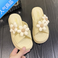 SUNTEK仙女拖鞋女外穿2023年夏季新款厚底休闲海边度假凉鞋拖配裙子的鞋