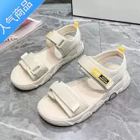 SUNTEK凉鞋女2023年新款夏季外穿百搭魔术贴运动凉鞋防滑软底罗马凉拖鞋