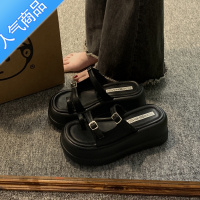 SUNTEK34小码凉鞋女313233女鞋夏季新款外穿厚底拖鞋2023小个子高跟凉拖