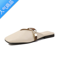 SUNTEK法式温柔半拖鞋子女夏天时尚外穿包头凉拖春夏款懒人凉鞋半托单鞋
