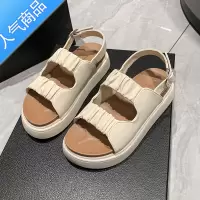 SUNTEK网红罗马凉鞋女夏外穿2023新款厚底休闲沙滩凉拖鞋百搭仙女风女鞋