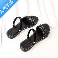 SUNTEK两穿软底防滑平底凉鞋女2023年新款夏一字带孕妇学生百搭仙女风潮