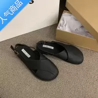 SUNTEK包头凉鞋女2023年新款夏季韩版法式复古森系仙女风休闲平底罗马鞋