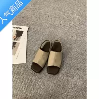 SUNTEK韩国时装凉鞋女2023年新款夏季小众仙女风复古法式软平底罗马鞋子