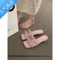 SUNTEK法式晚风拖鞋海边配裙子仙女风高级感凉拖鞋女款夏季外穿沙滩凉鞋