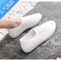 SUNTEK春夏季护士小白鞋女2023年新款百搭一脚蹬懒人老北京孕妇帆布鞋女